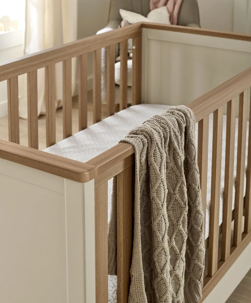 Harwell 2 Piece Cotbed Set with Wardrobe - Cashmere
