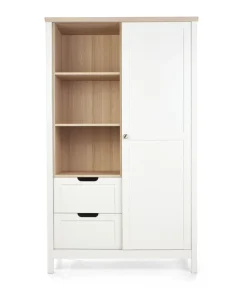 Harwell Cotbed & Wardrobe Furniture Set - White
