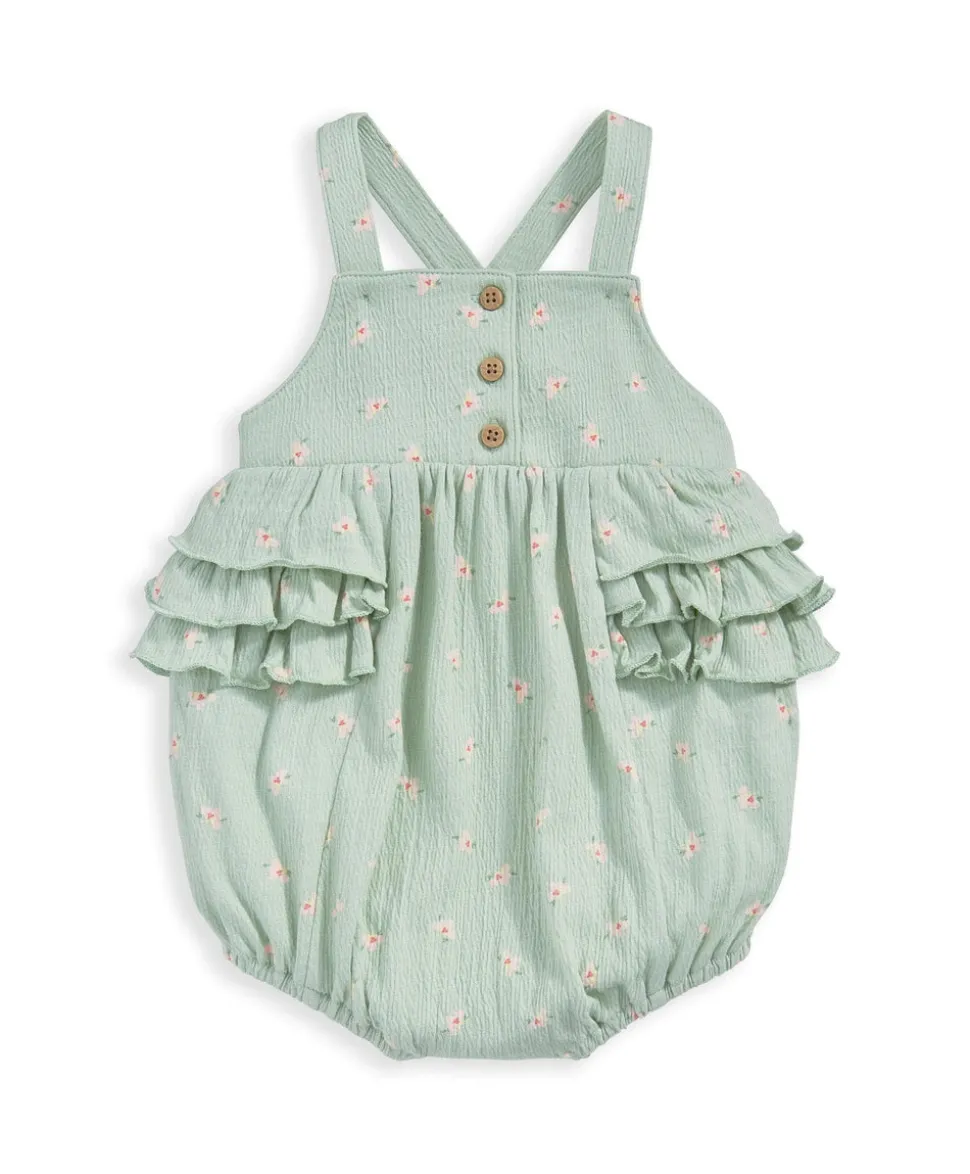 Hibiscus Shortsleeve Bodysuit & Romper Outfit Set