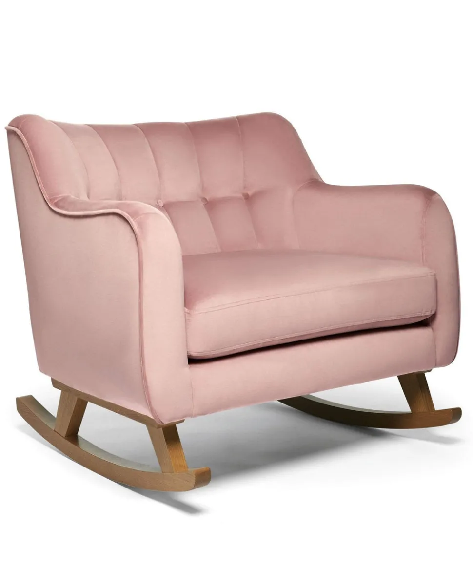 Hilston Cuddle Chair - Blush Velvet