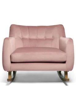 Hilston Cuddle Chair - Blush Velvet
