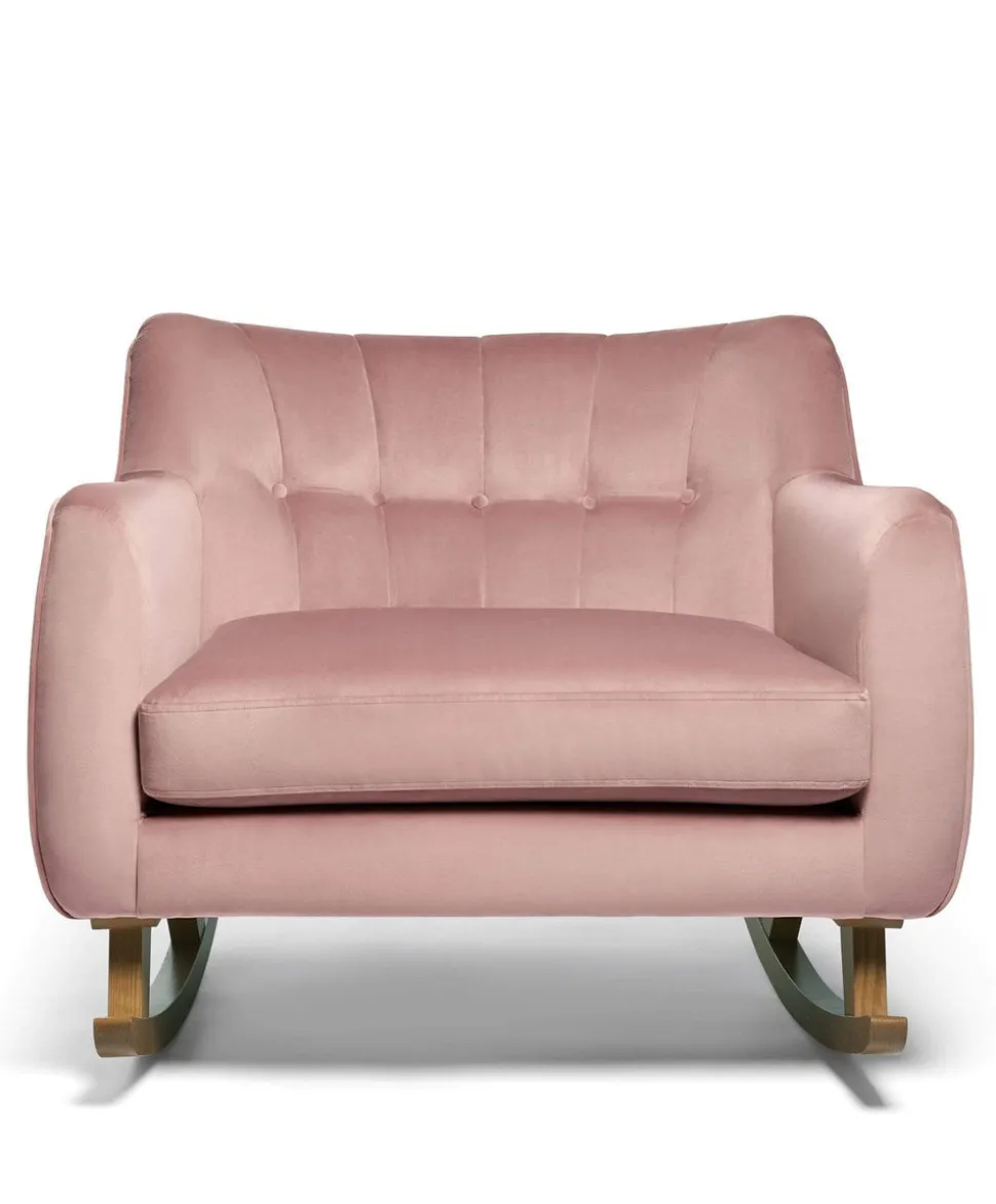 Hilston Cuddle Chair - Blush Velvet