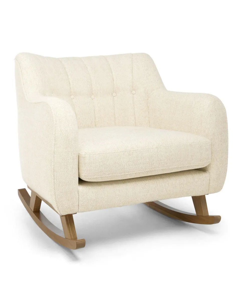 Hilston Cuddle Chair & Footstool Set - Sandstone Textured Weave