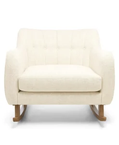Hilston Cuddle Chair & Footstool Set - Sandstone Textured Weave