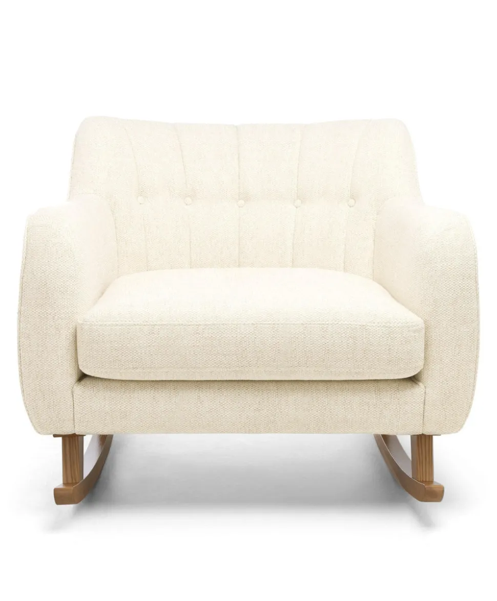 Hilston Cuddle Chair & Footstool Set - Sandstone Textured Weave