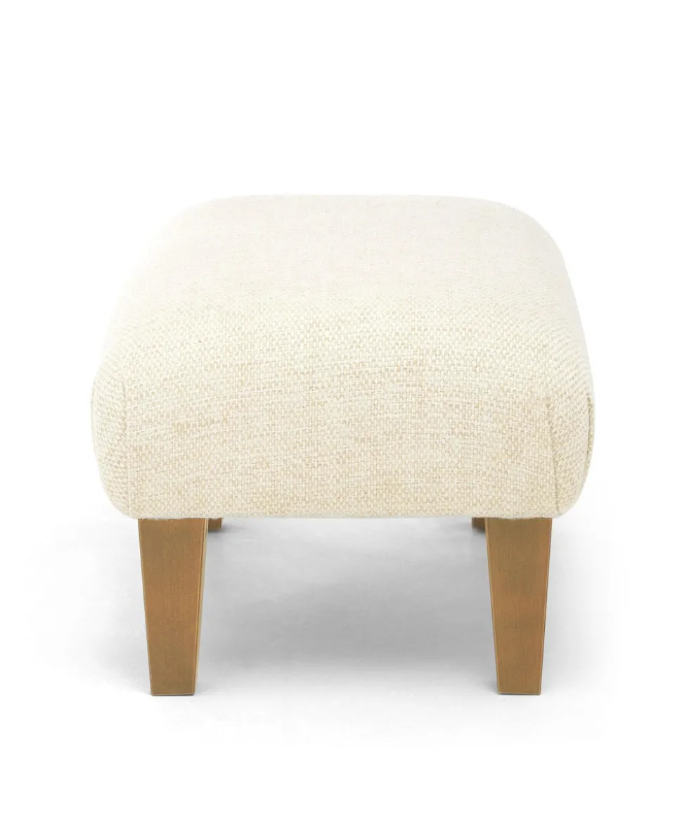 Hilston Cuddle Chair & Footstool Set - Sandstone Textured Weave