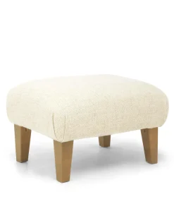 Hilston Cuddle Chair & Footstool Set - Sandstone Textured Weave