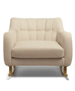 Hilston Cuddle Chair & Footstool Set - Oatmeal Boucle