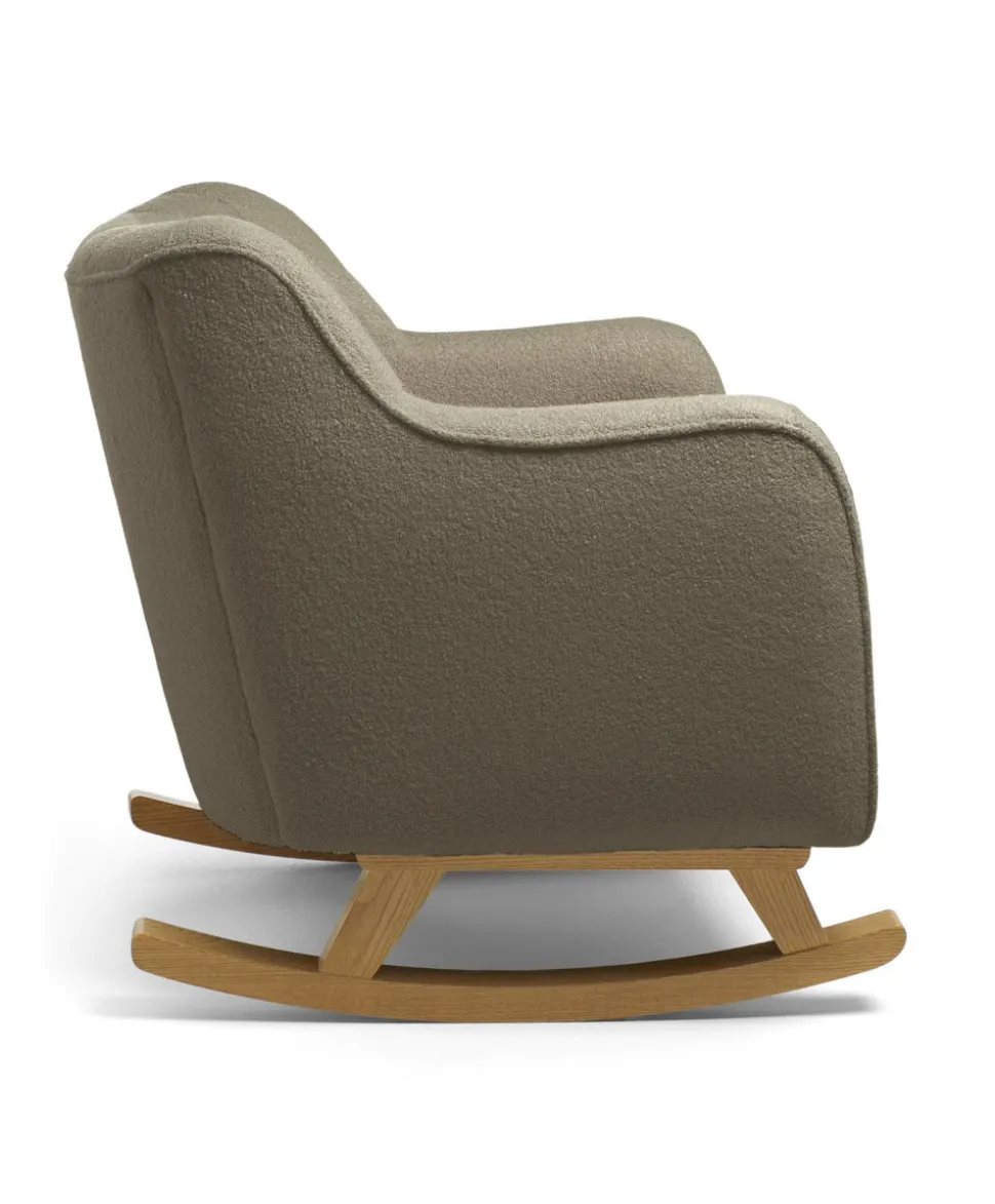 Hilston Cuddle Chair & Footstool Set - Mink Boucle
