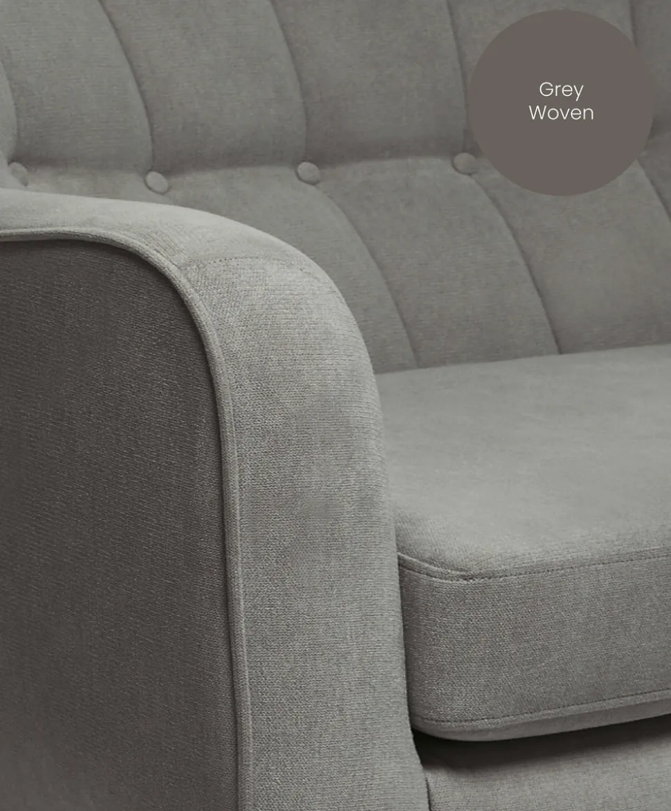 Hilston Cuddle Chair - Grey Woven