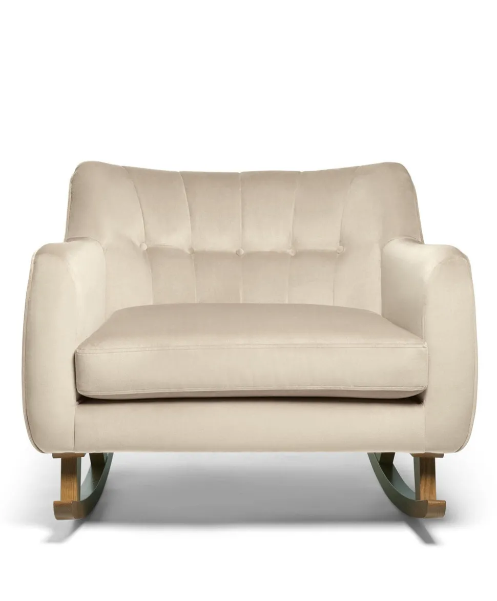 Hilston Cuddle Chair - Latte Velvet