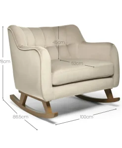 Hilston Cuddle Chair - Latte Velvet