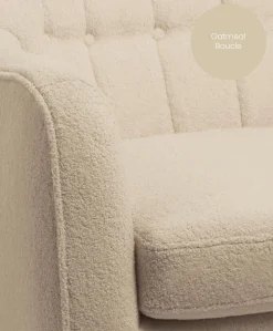 Hilston Cuddle Chair - Oatmeal Boucle