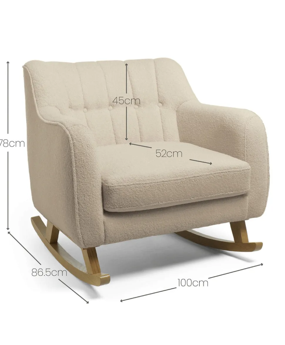 Hilston Cuddle Chair - Oatmeal Boucle
