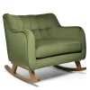 Hilston Cuddle Chair - Olive Velvet
