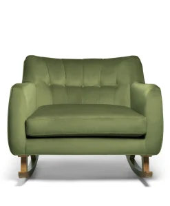 Hilston Cuddle Chair - Olive Velvet