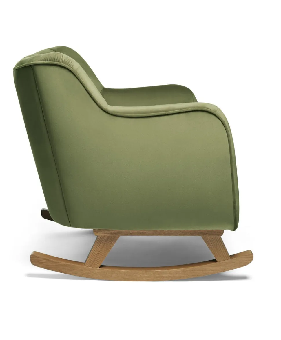 Hilston Cuddle Chair - Olive Velvet