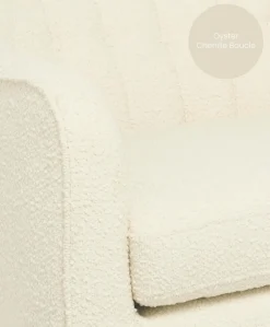 Hilston Cuddle Chair - Oyster Chenille Boucle