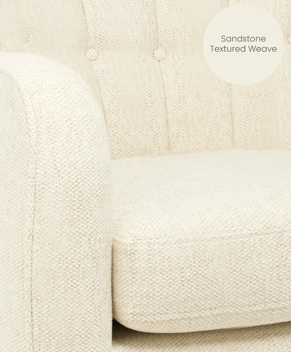 Hilston Cuddle Chair - Sandstone Textured Weave