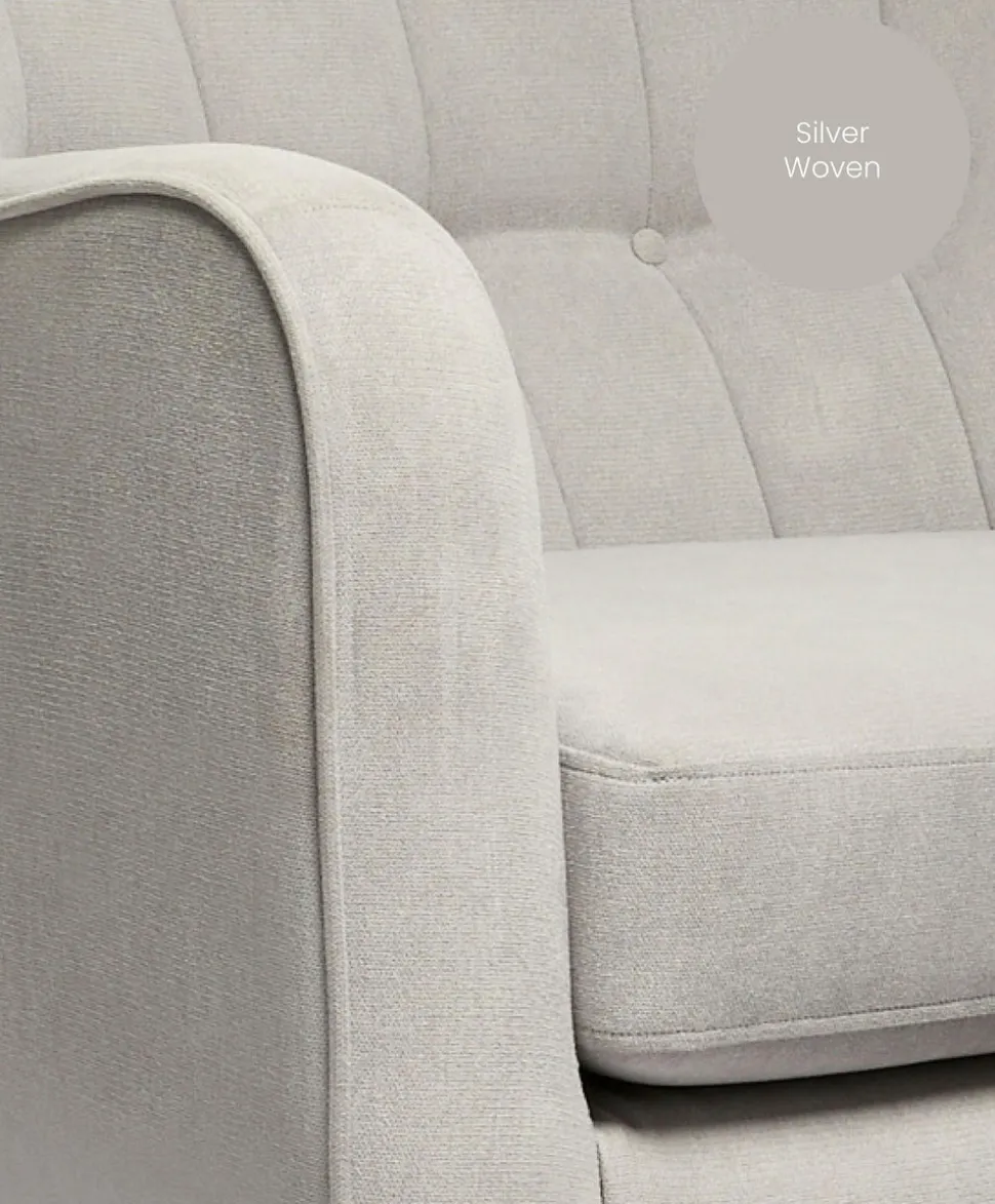 Hilston Cuddle Chair - Silver Woven