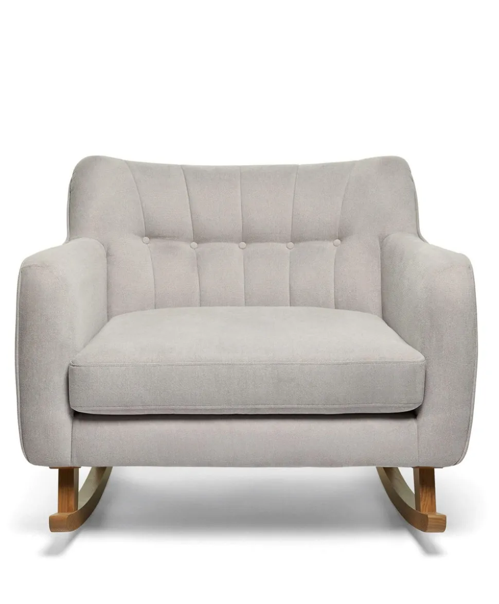 Hilston Cuddle Chair - Silver Woven