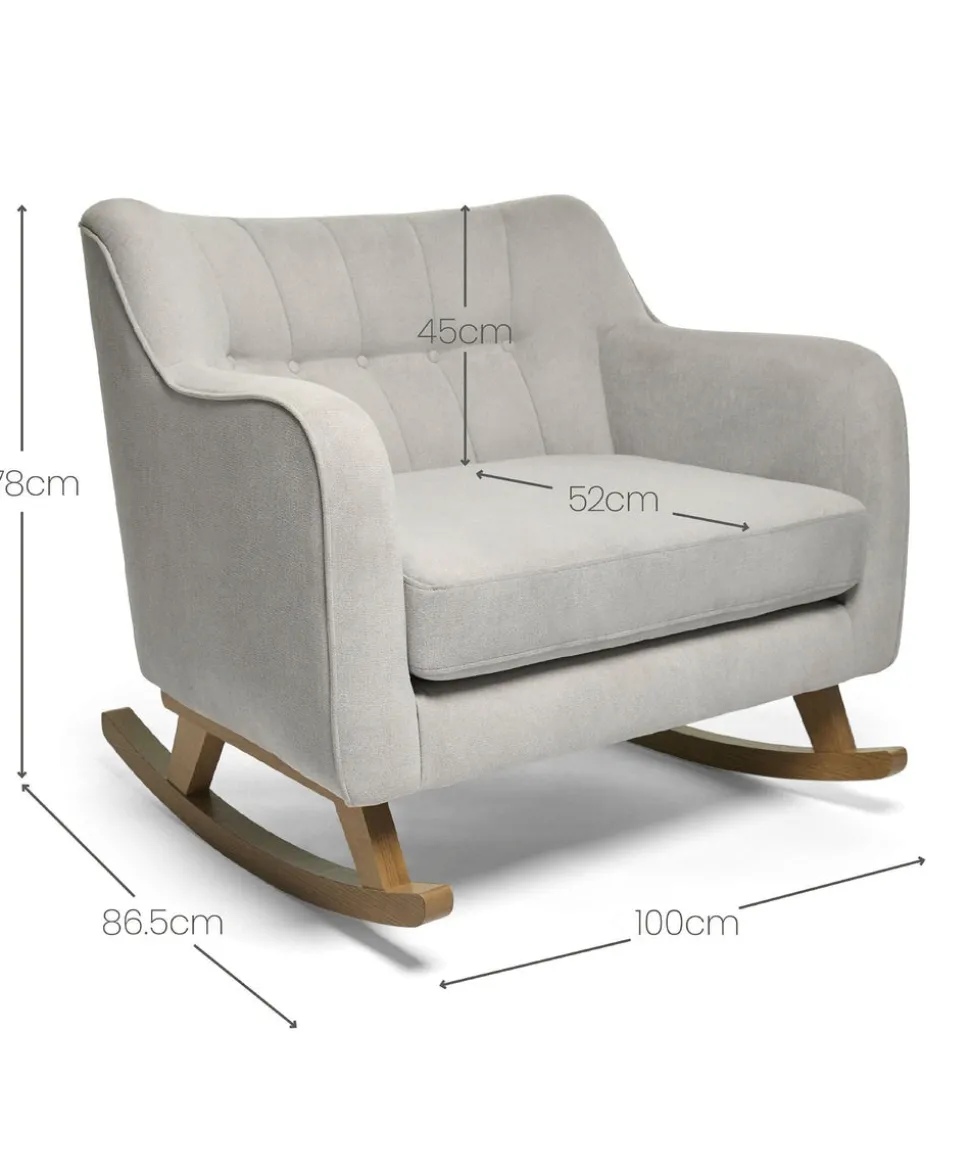 Hilston Cuddle Chair - Silver Woven