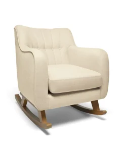 Hilston Nursing Chair & Footsool Set – Camel Woven