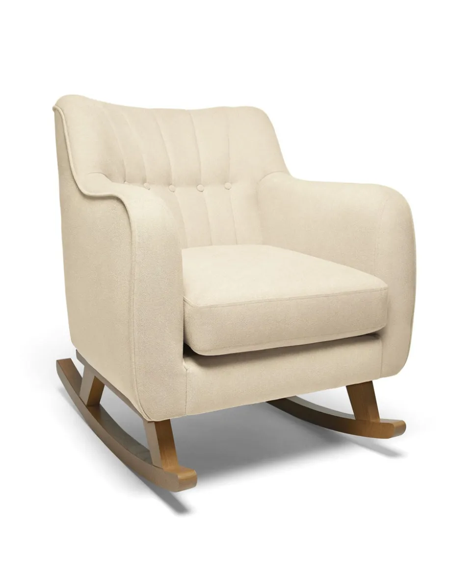 Hilston Nursing Chair & Footsool Set – Camel Woven