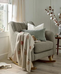Hilston Nursing Chair & Footstool Set - Mink Boucle