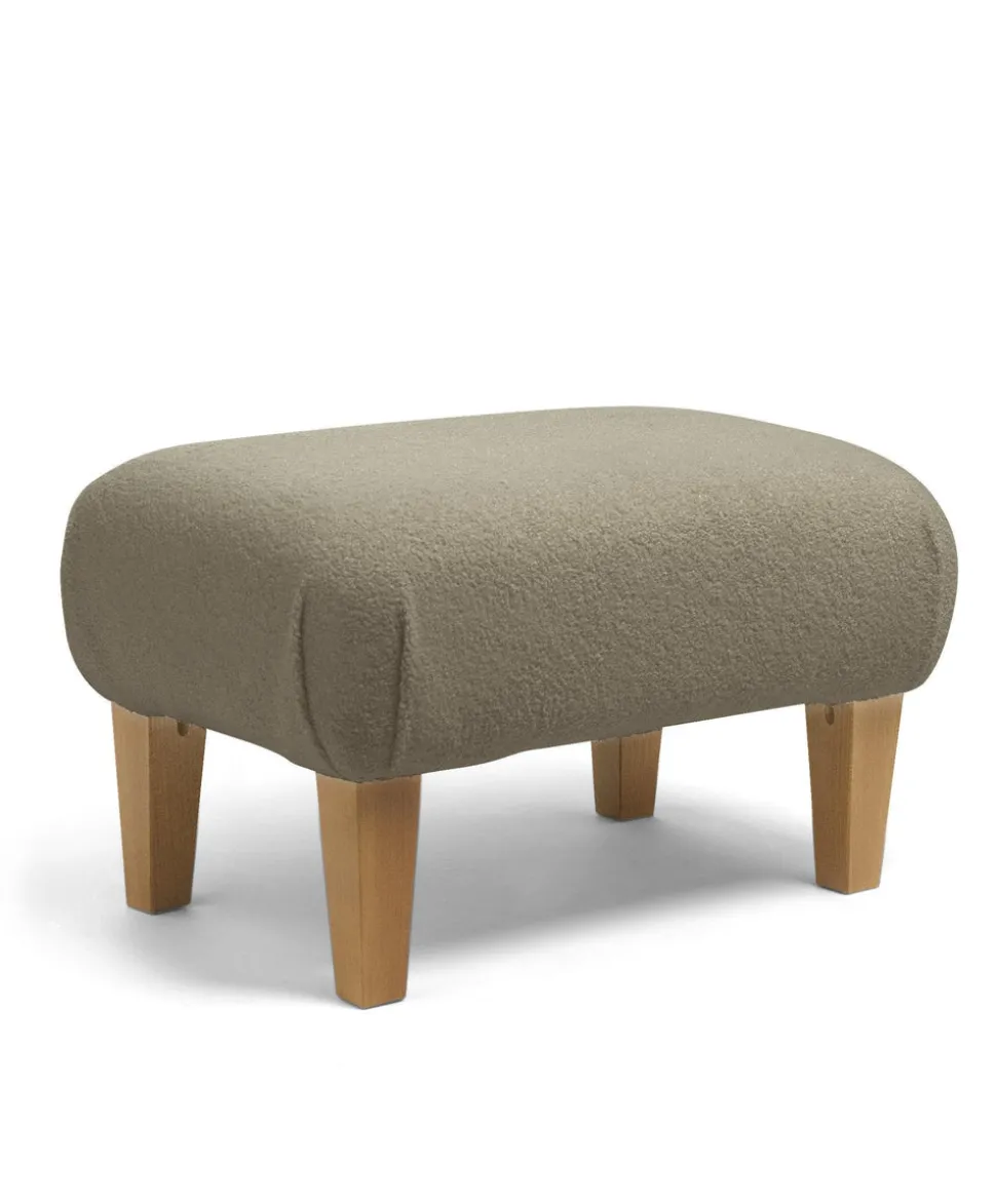 Hilston Nursing Chair & Footstool Set - Mink Boucle