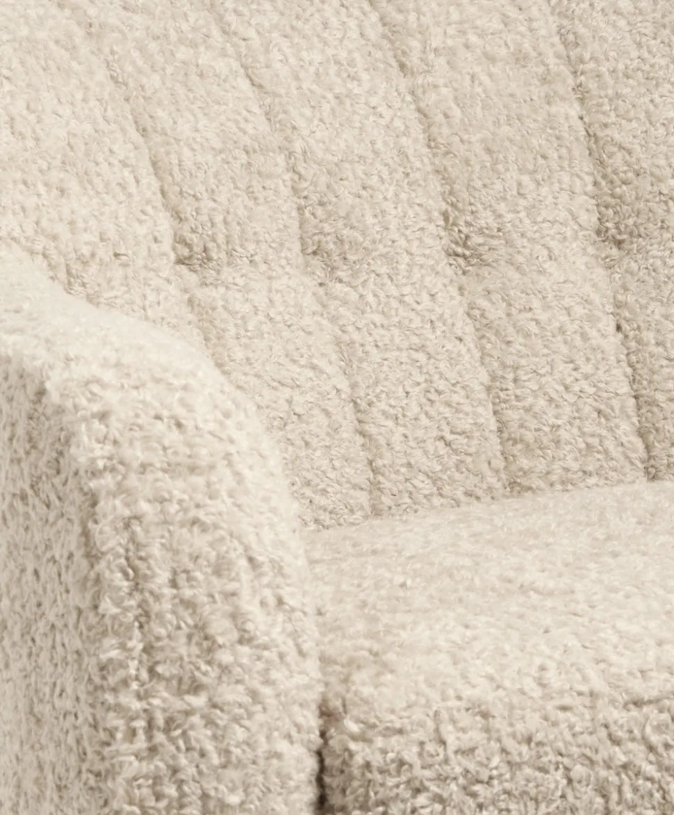Hilston Nursing Chair & Footstool Set - Biscuit Teddy