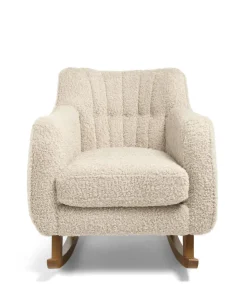 Hilston Nursing Chair & Footstool Set - Biscuit Teddy