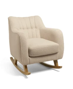 Hilston Nursing Chair & Footsool Set - Oatmeal Boucle