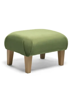 Hilston Nursing Chair & Footsool Set - Olive Velvet