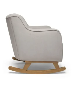 Hilston Nursing Chair & Footsool Set - Silver Woven