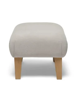 Hilston Nursing Chair & Footsool Set - Silver Woven