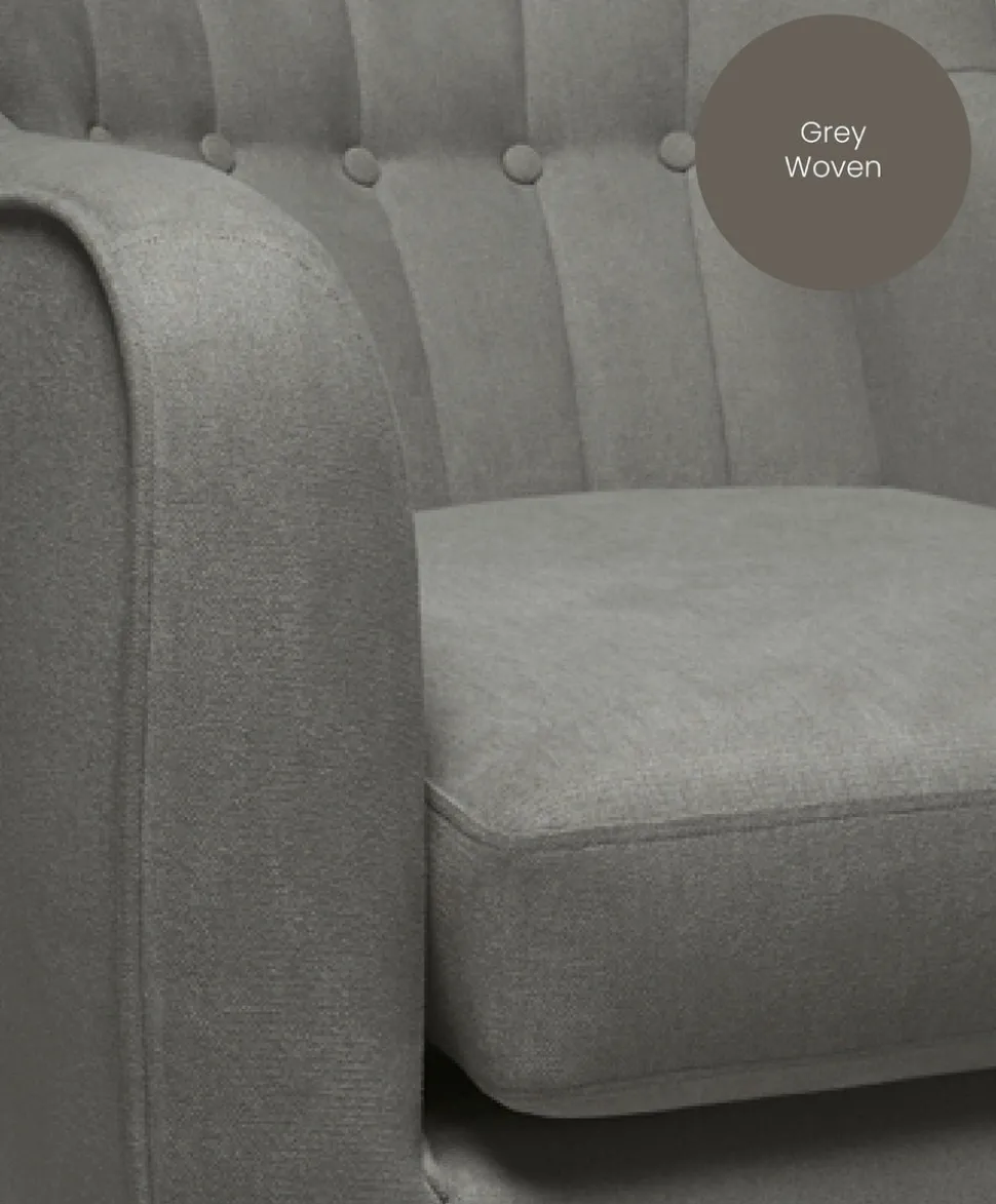 Hilston Nursing Chair - Grey Woven