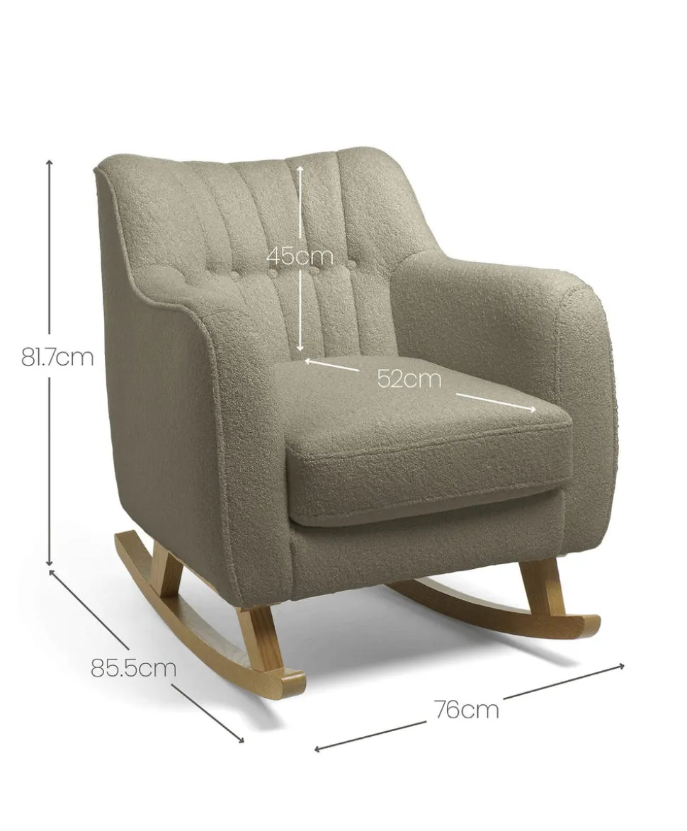 Hilston Nursing Chair - Mink Boucle