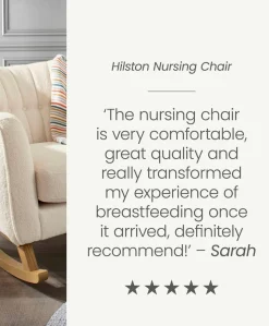 Hilston Nursing Chair - Off White Boucle