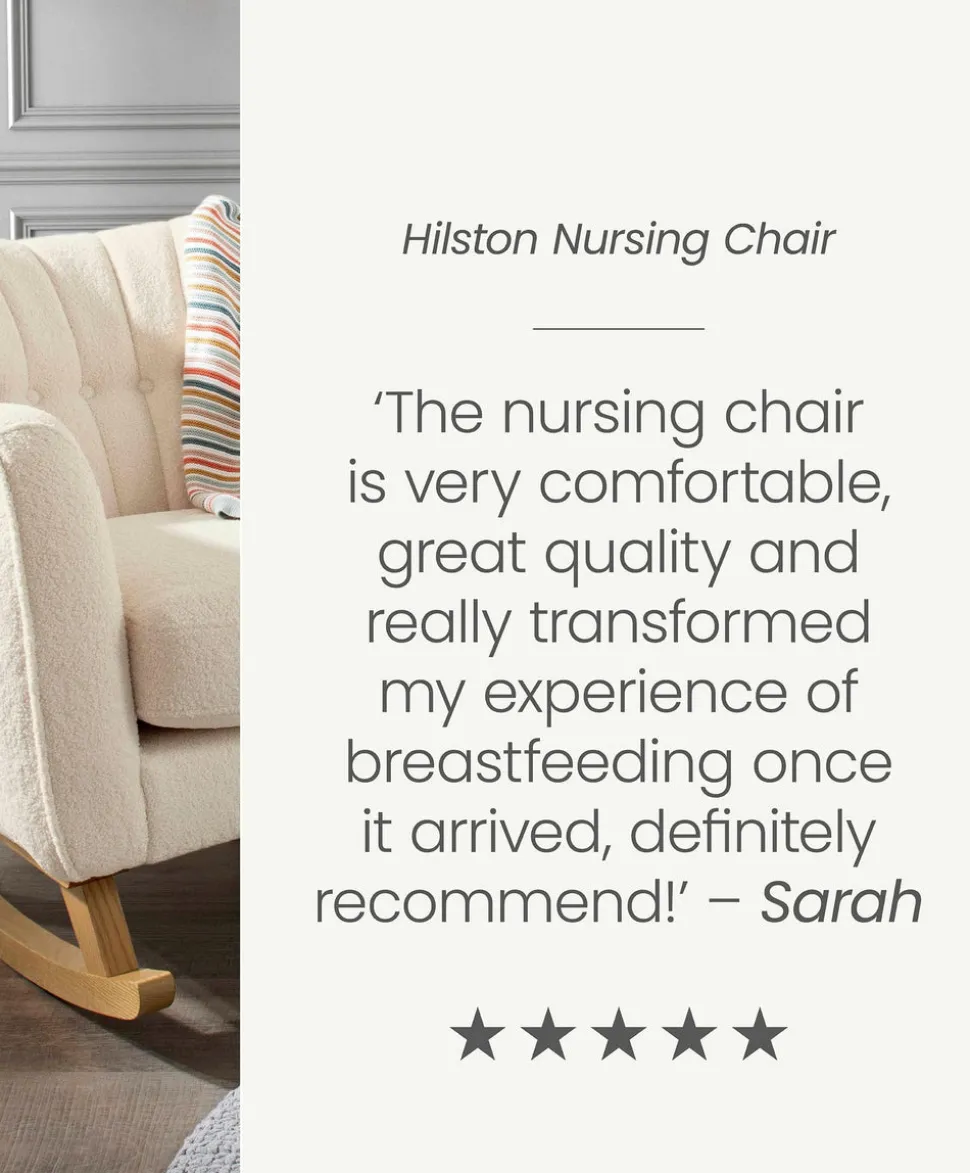 Hilston Nursing Chair - Off White Boucle