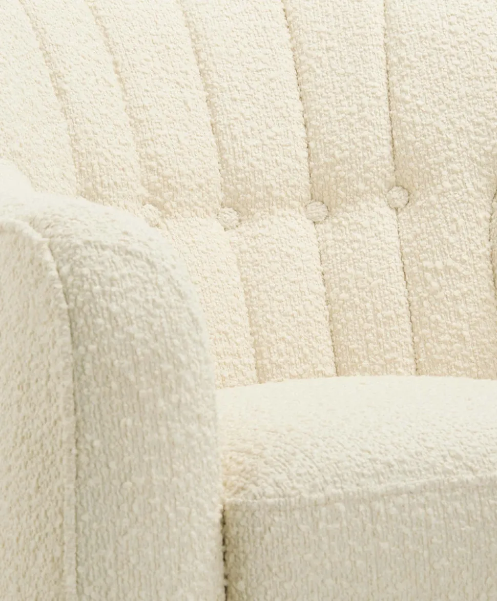 Hilston Nursing Chair - Oyster Chenille Boucle