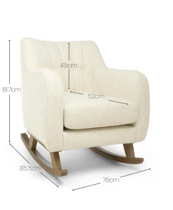 Hilston Nursing Chair - Sandstone Textured Weave