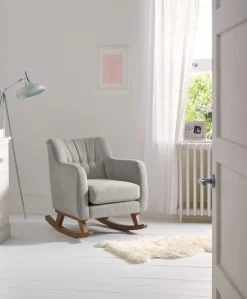 Hilston Nursing Chair - Silver Woven