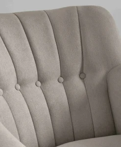 Hilston Nursing Chair - Silver Woven