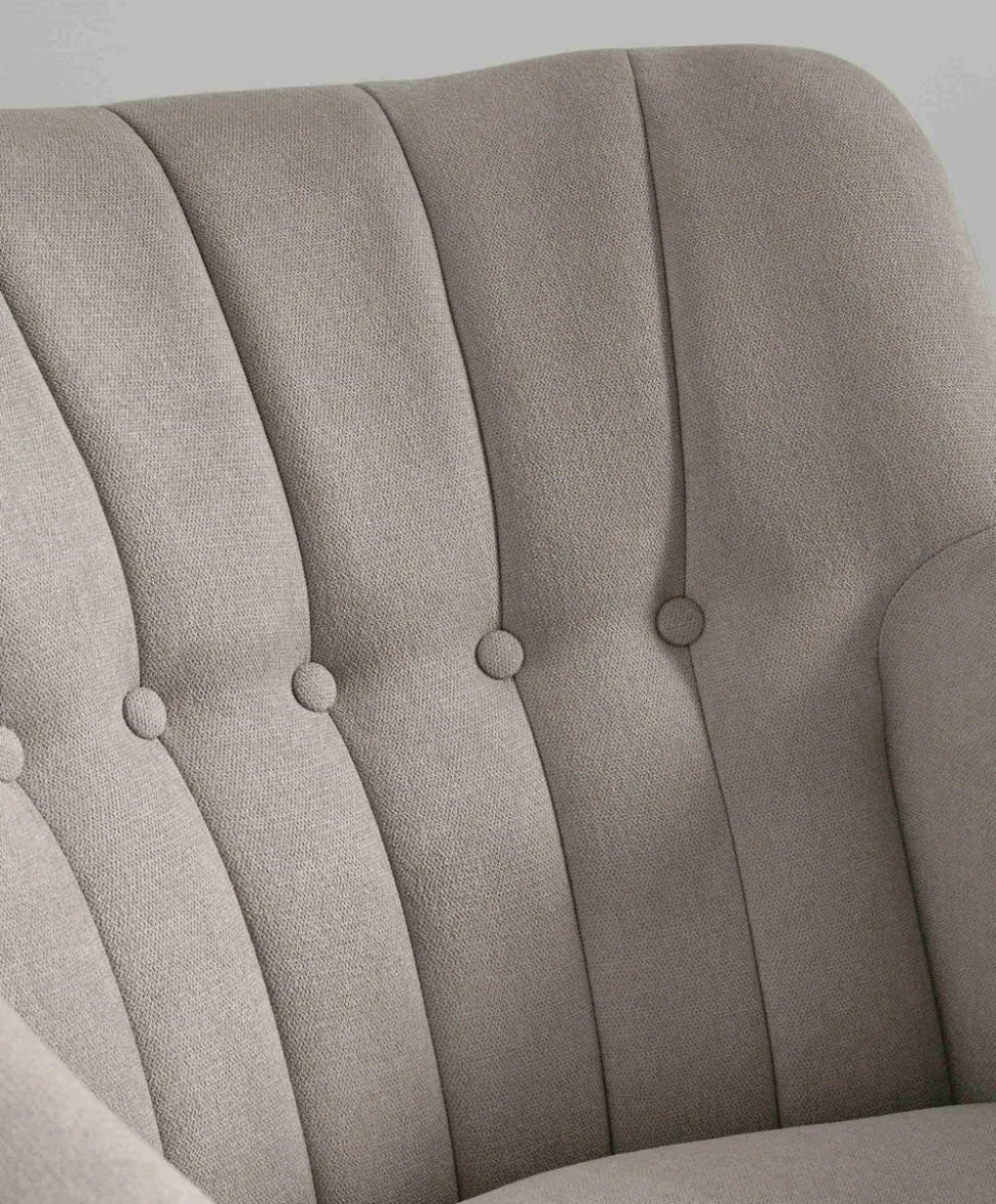Hilston Nursing Chair - Silver Woven