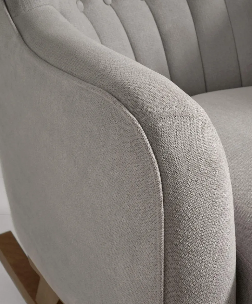 Hilston Nursing Chair - Silver Woven