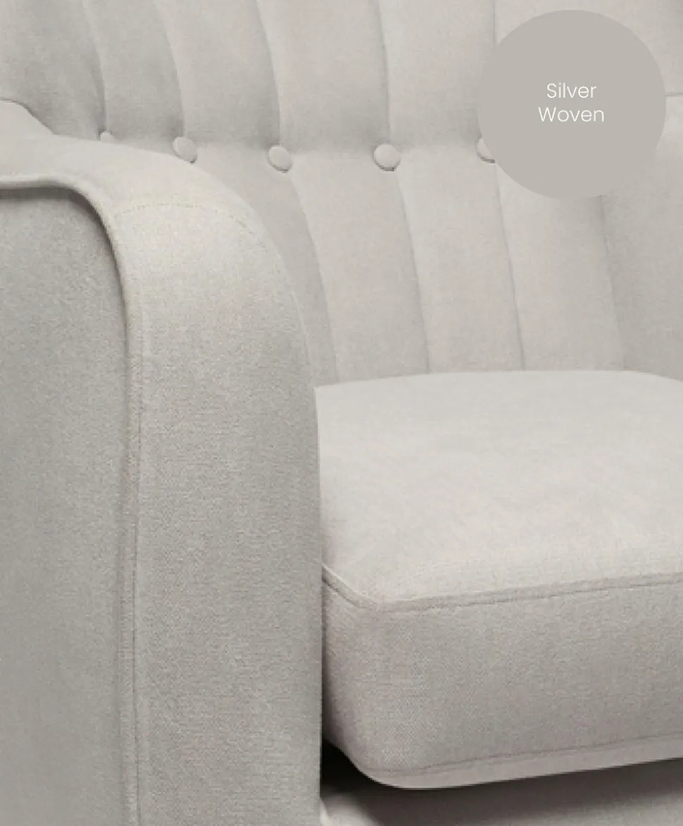 Hilston Nursing Chair - Silver Woven