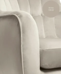Hilston Nursing Chair - Stone Velvet