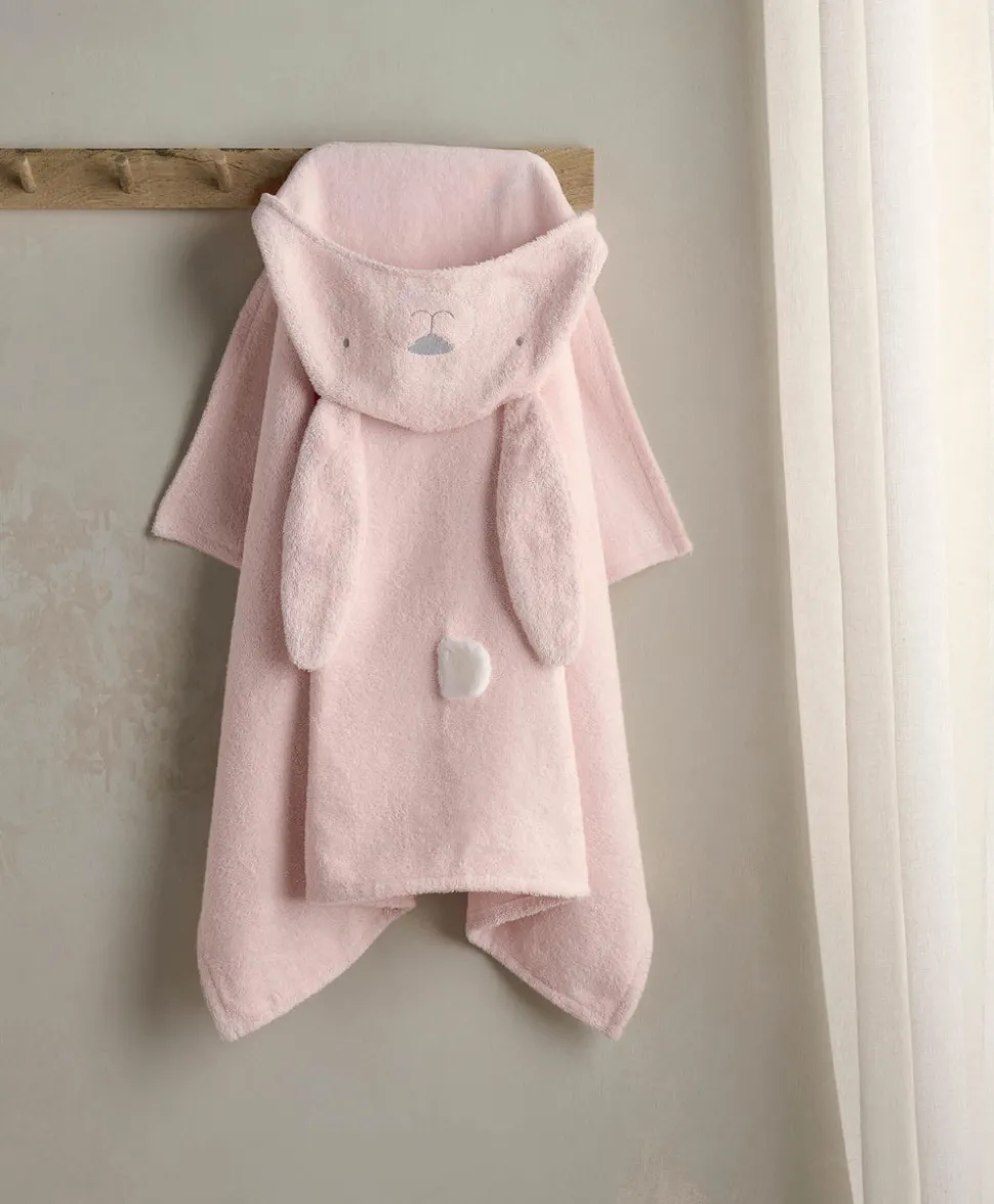 Hooded Baby Towel - Pink Bunny