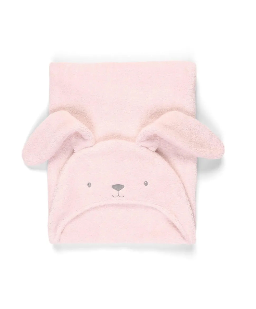 Hooded Baby Towel - Pink Bunny